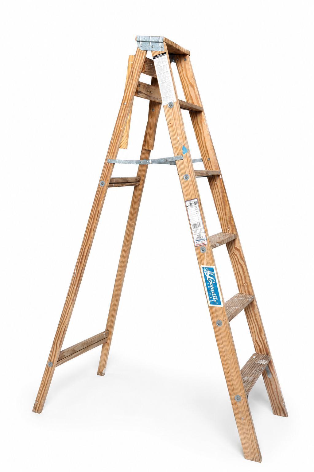 Wooden ladder studio prop available for rental